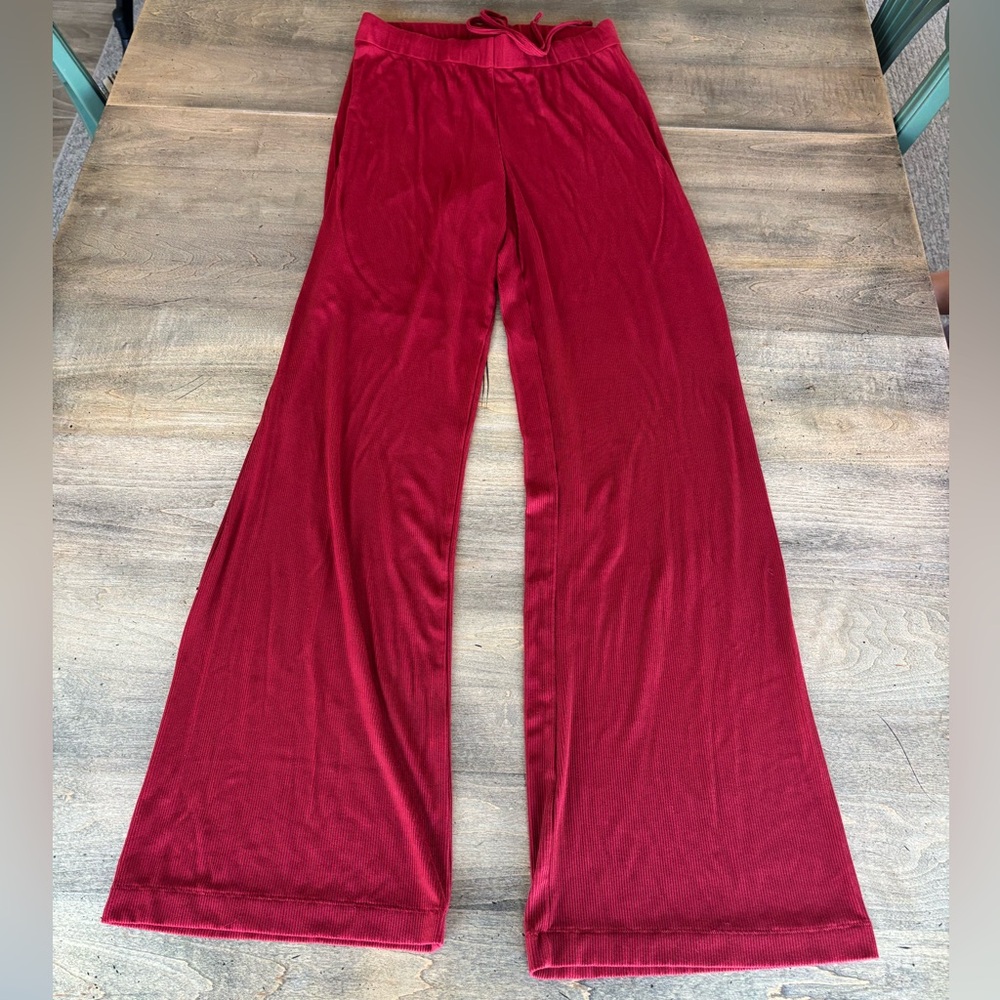 SKIMS Soft Lounge Ribbed Pajama Pants | Brick | - Picture 2 of 8